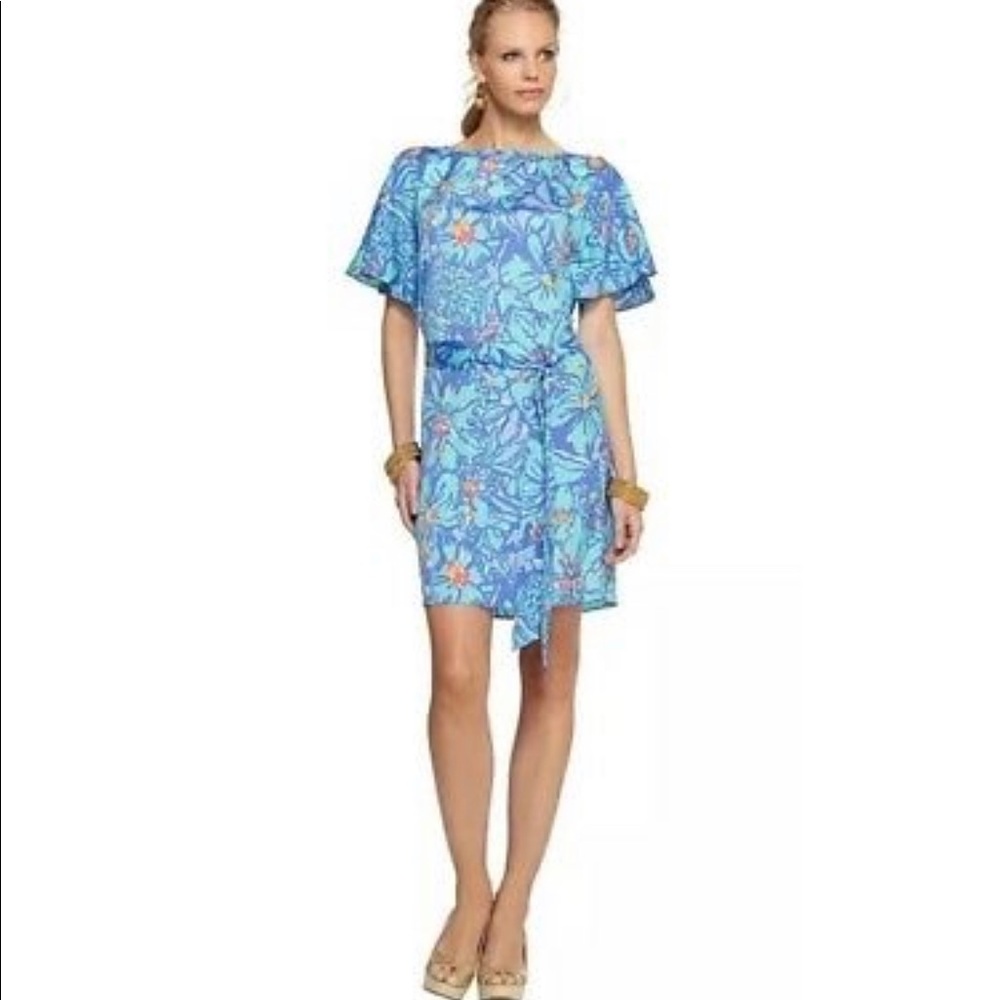 Lilly Pulitzer Demaris Mai Tai Silky Dress